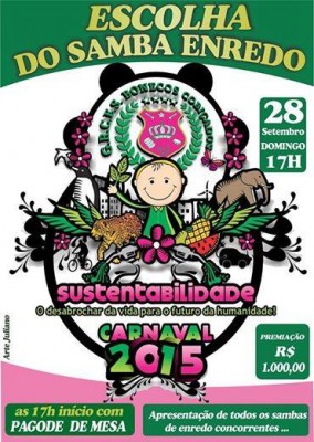 Bonecos escolha do samba 2015