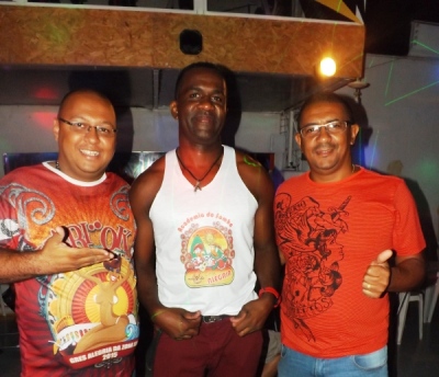 Diretor de carnaval Maurício Dias prof Euler André e presid Marcus Vinicius