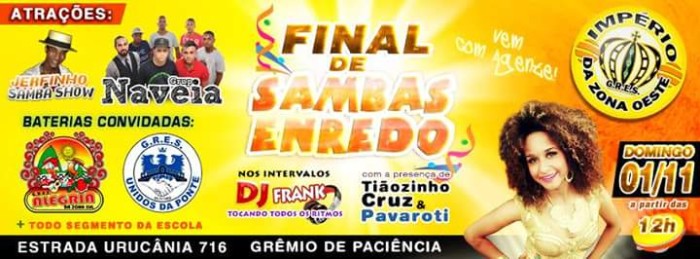 Império da Zona Oeste_Convite - Final de Samba-Enredo