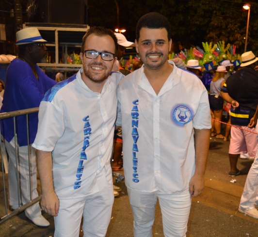 Gabriel Haddad e Leonardo Bora  Carnavalescos do Sossego