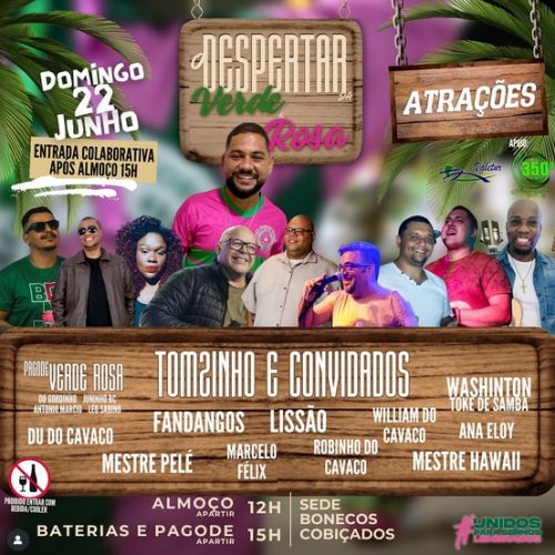 Bonecos Cobiçados promove o evento ” Despertar Verde e Rosa” neste domingo (22)