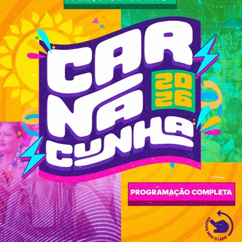 Prefeitura de Cunha divulga programação oficial do “Carnacunha 2026” com 5 dias de festa na Praça da Matriz
