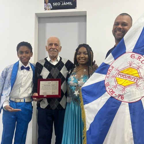 Presidente da Tucuruvi ‘Seo Jamil’ é homenageado pela LigaSP com nomeação de sala.